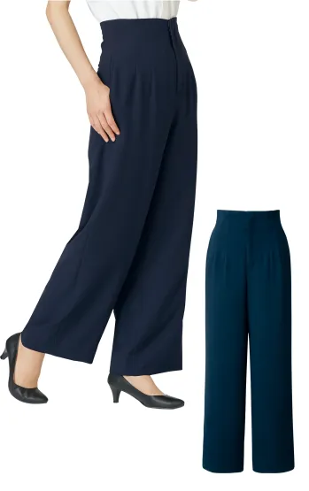 オフィスウェア パンツ（米式パンツ）スラックス アルファピア YT5719-1 パンツ(セイミワイド) 事務服JP