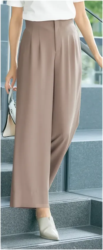 オフィスウェア パンツ（米式パンツ）スラックス アルファピア YT5719-4 パンツ(セイミワイド) 事務服JP
