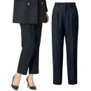 事務服JP インフォメーション・ショールーム パンツ（米式パンツ）スラックス アルファピア YT5928-1 パンツ（テーパード）