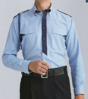 セキュリティウェア 長袖Ｙシャツ ザ・ジャケット KB1841 長袖シャツ（ボタンダウン）（肩章付） 作業服JP