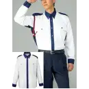 作業服JP セキュリティウェア 長袖シャツ The FELLOWS KB1842-1 長袖シャツ（肩章付）