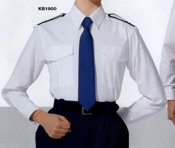 セキュリティウェア 長袖シャツ ザ・ジャケット KB1900 レディース長袖シャツ（肩章付） 作業服JP