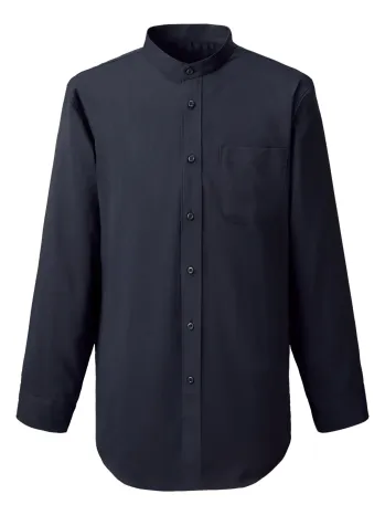 ブレザー・スーツ 長袖シャツ The FELLOWS SF3823-2 スタンドカラー長袖シャツ（ネイビー） 作業服JP