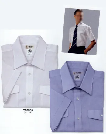 ブレザー・スーツ 半袖Ｙシャツ The FELLOWS T70500 半袖シャツ 作業服JP