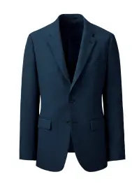 The FELLOWS TE1062-1 ジャケット（ネイビー） おもてなしを自分らしく心地よく特徴・ご家庭で洗えるホームウォッシャブル・伸縮性のあるストレッチ素材・小物の収納に便利な内ポケット・動きやすく腰まわりにゆとりが出るサイドベンツ・軽くて涼しい着心地の裏地なし仕様仕様品番:TE21062-1品名:ジャケット