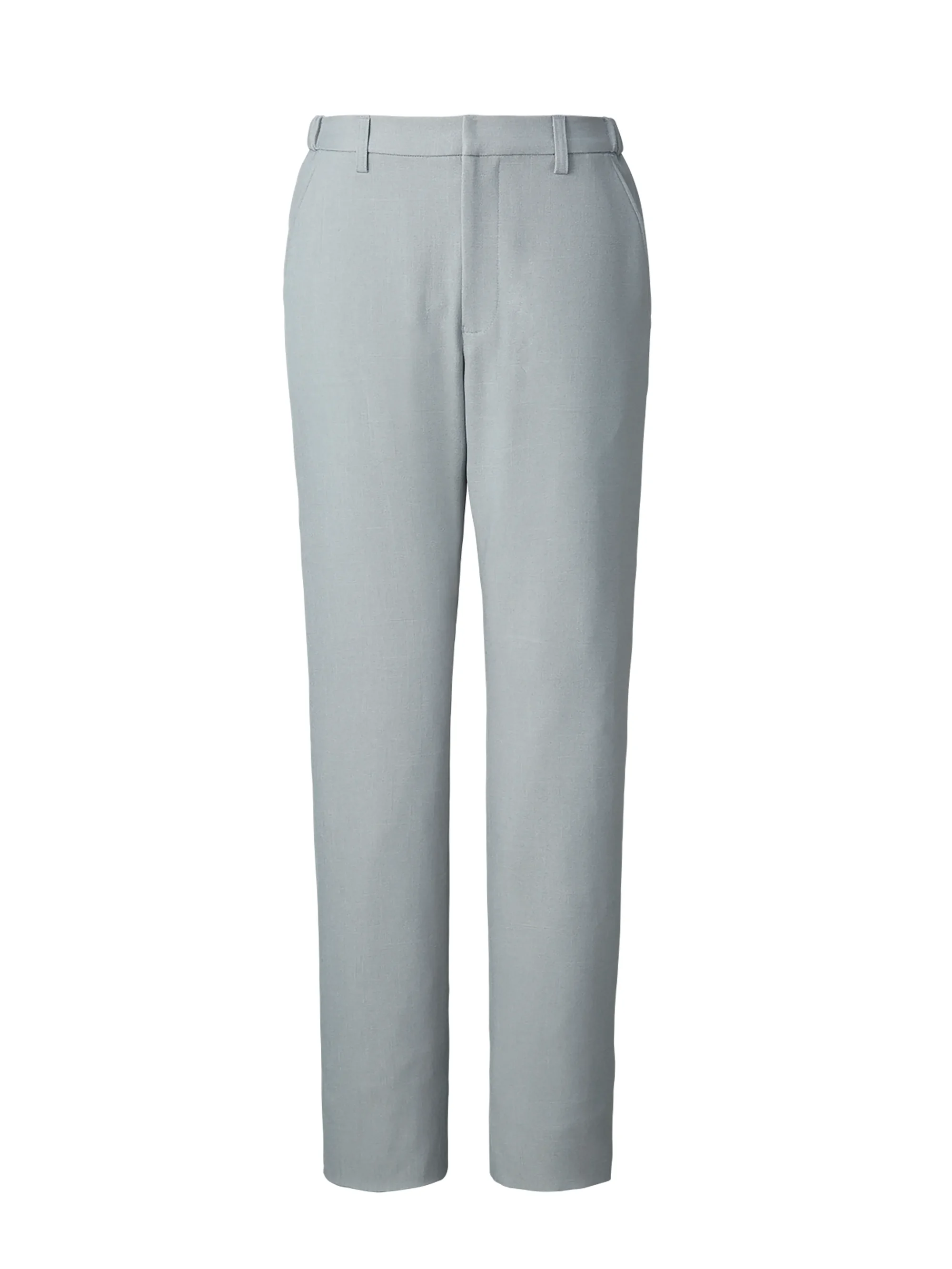The FELLOWS TE5024-3 パンツ（グレー） おもてなしを自分らしく心地よく特徴・ご家庭で洗えるホームウォッシャブル・伸縮性のあるストレッチ素材・すっきりとしたシルエットのノータック仕様・伸縮性があり動きやすい脇ゴム入りウエスト・裏地付きで肌ざわりが良い前後ひざ上裏・防汚加工で汗じみなどの汚れを防止。洗濯を重ねても効果が持続。仕様品番:TE5024-3品名:パンツ