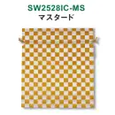 サービスユニフォームcom ジャパニーズ 巾着袋・信玄袋・ポシェット 三和 SW2528IC-MS 不織布和風柄巾着 市松柄 1000枚（50枚×20袋）