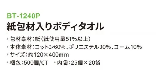 三和 BT-1240P ボディタオル 500個（25個×20袋） ※梱包 500個（内袋25個×20袋）※この商品はご注文後のキャンセル、返品及び交換は出来ませんのでご注意下さい。※なお、この商品のお支払方法は、前払いにて承り、ご入金確認後の手配となります。 サイズ／スペック