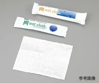 介護用品 タオル アズワン 8-2982-02 医療介護用ウェットタオル 丸型超大判 1パック（1本／袋×50袋入） 医療白衣com