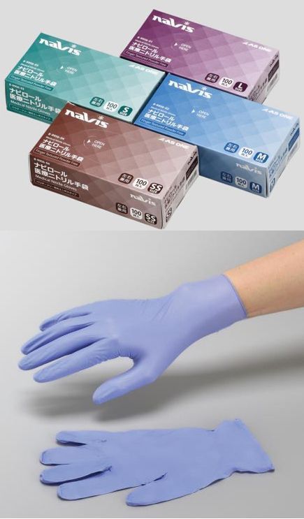 新品同様 ナビロール医療ニトリル手袋 Mサイズ