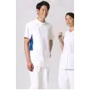 医療白衣com ナースウェア 半袖ジャケット（ブルゾン・ジャンパー） KAZEN 057-21 メンズジャケット半袖