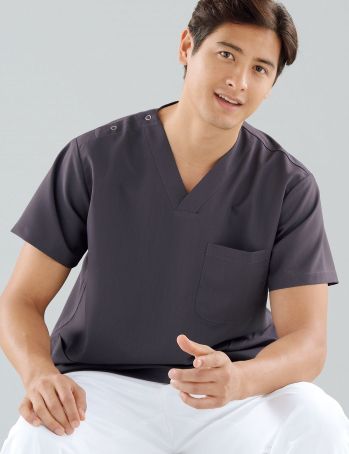 手術衣 半袖ジャケット（ブルゾン・ジャンパー） KAZEN 133-91 スクラブ（男女兼用・上衣） 医療白衣com