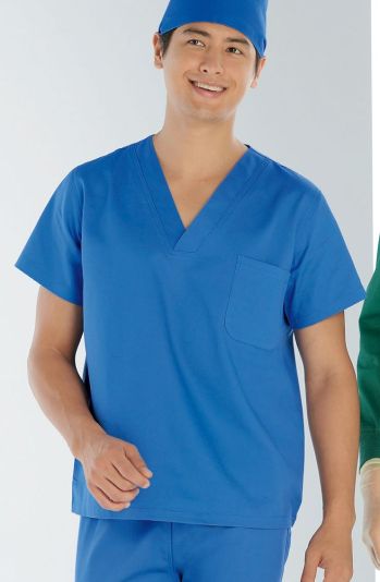 手術衣 半袖ジャケット（ブルゾン・ジャンパー） KAZEN 137-61 スクラブ（上衣） 医療白衣com