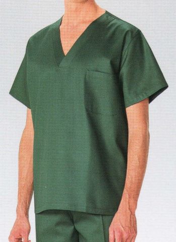 手術衣 半袖ジャケット（ブルゾン・ジャンパー） KAZEN 137-62 スクラブ（上衣） 医療白衣com