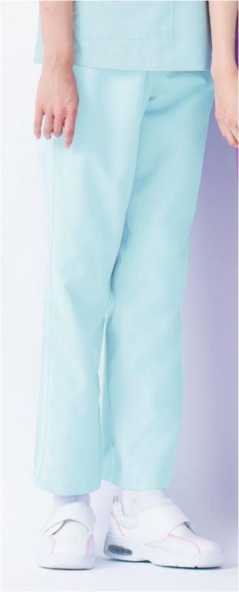 KAZEN 155-61 手術スラックス（男女兼用） POWER OF COLORカラーバリエーションと、素材にこだわったカラフルスクラブ。それぞれの持つ色の効果は、着る人だけでなく、見る人にも力を与えます。■こだわりの仕様で医療現場をサポートします。・バイアステープ始末袖の縫い合わせ部分は、縫い端を布で覆い隠すバイアステープ始末を採用し、糸くず等の異物混入を徹底的に防止。・縫製仕様縫い合わせ部分からの糸くず等の異物混入防止を目的に、2本針始末をしています。