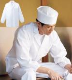 厨房・調理・売店用白衣長袖白衣310-60 
