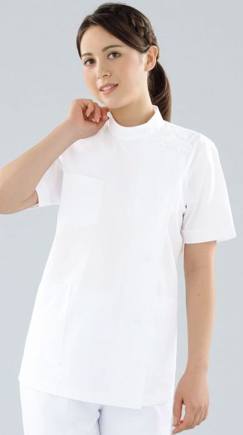 理容・美容 半袖白衣 KAZEN 360-30 女子横掛半袖 サービスユニフォームCOM