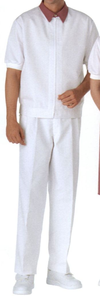 食品工場用 半袖ジャケット（ブルゾン・ジャンパー） KAZEN 427-93 メンズジャンパー（半袖） 食品白衣jp