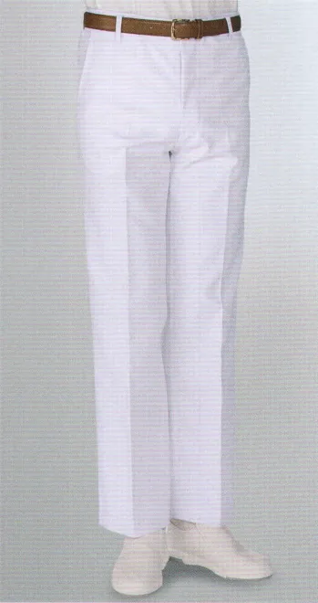 厨房・調理・売店用白衣 パンツ（米式パンツ）スラックス KAZEN 430-90 スラックス（メンズ／ノータック） 食品白衣jp