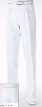 厨房・調理・売店用白衣パンツ（米式パンツ）スラックス436-90 