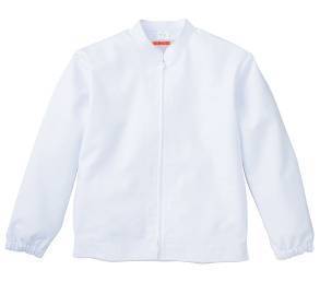 給食用 長袖白衣 KAZEN 454-90 ジャンパー（メンズ） 食品白衣jp