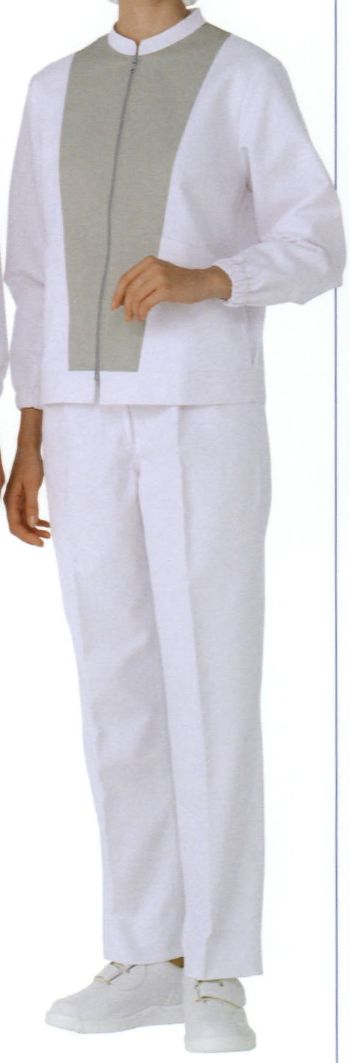 食品工場用 長袖ジャケット（ブルゾン・ジャンパー） KAZEN 456-90 レディスジャンパー（長袖） 食品白衣jp