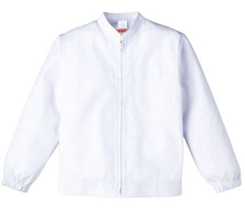 給食用 長袖白衣 KAZEN 459-40 ジャンパー（レディス）ブルゾンタイプ 食品白衣jp