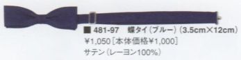 カジュアル リボン・タイ・アスコット KAZEN 481-97 蝶タイ（3．5×12） サービスユニフォームCOM