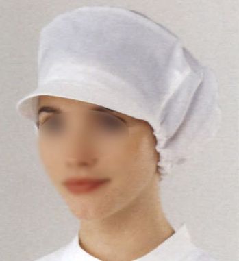食品工場用 キャップ・帽子 KAZEN 482-37 女子帽子（後メッシュ・2枚入） 食品白衣jp