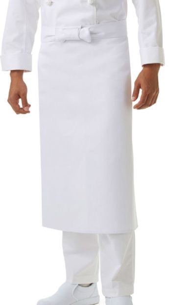 厨房・調理・売店用白衣 エプロン KAZEN 491-40A 調理前掛（2枚入） 食品白衣jp