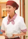 KAZEN・給食用・630-28・レディスコックシャツ半袖