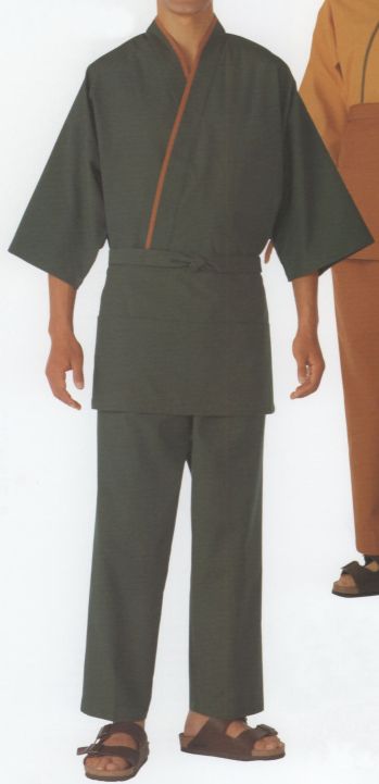 ジャパニーズ 作務衣・ジンベイ KAZEN 651-82 作務衣・上衣（上着） サービスユニフォームCOM