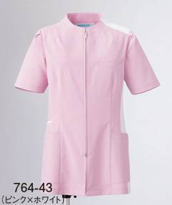 介護衣 半袖ジャケット（ブルゾン・ジャンパー） KAZEN 764-43 レディースジャケット半袖 医療白衣com