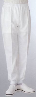 厨房・調理・売店用白衣パンツ（米式パンツ）スラックス831-10 