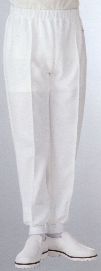 厨房・調理・売店用白衣 パンツ（米式パンツ）スラックス KAZEN 831-10 ホッピングパンツ（総ゴム） 食品白衣jp