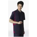 医療白衣com 手術衣 半袖ジャケット（ブルゾン・ジャンパー） KAZEN 974-48 メンズスクラブ