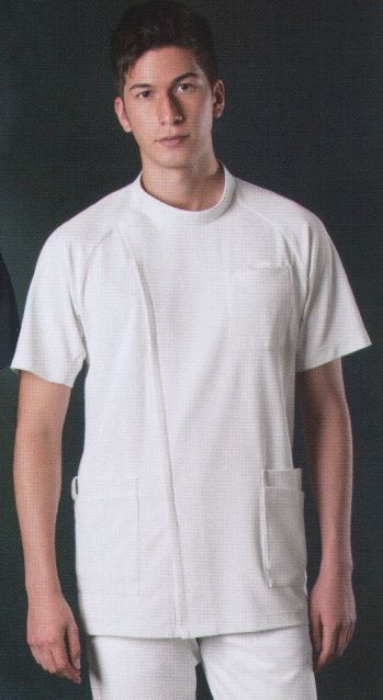 ドクターウェア 半袖ジャケット（ブルゾン・ジャンパー） KAZEN 982-40 メンズジャケット半袖 医療白衣com