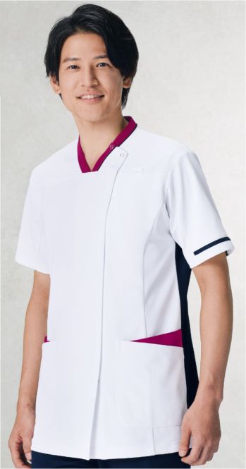 ドクターウェア 半袖ジャケット（ブルゾン・ジャンパー） KAZEN 998-18 スクラブジャケット 半袖（男女兼用） 医療白衣com