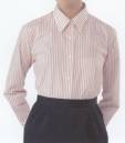 KAZEN AP1034 半袖女子シャツ ※画像は長袖ですが、この商品は半袖になります。