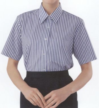 KAZEN AP1271 半袖女子シャツ 