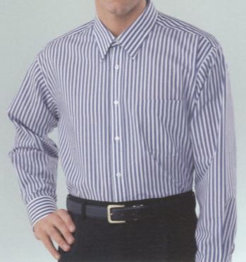 KAZEN AP3262 半袖男子シャツ ※画像は長袖ですが、この商品は半袖になります。