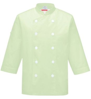 厨房・調理・売店用白衣 七分袖コックシャツ KAZEN APK210-2 コックシャツ七分袖 食品白衣jp