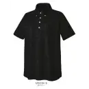 医療白衣com 介護衣 半袖シャツ KAZEN APK239-18 杢ニットシャツ