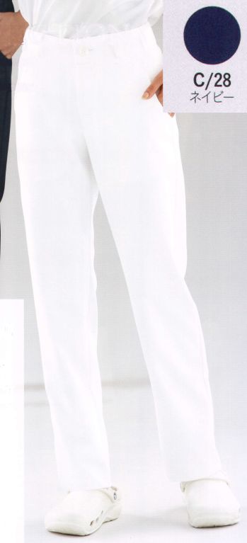 ナースウェア パンツ（米式パンツ）スラックス KAZEN CIS850-C28 メンズパンツ 医療白衣com