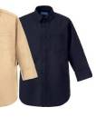 KAZEN KZN107-88 マルチボタンダウンシャツ七分袖 ネイビー KZN107 マルチボタンダウンシャツ七分袖軽くて涼しい男女兼用ボーダーレスシャツ。着る人も場所も選ばず、コーディネートは自由自在。ストア・介護・オフィス・等の様々なシーンでボーダレスに着用できます。袖口のスリットは折り返したときに食品等に触れないよう外側に配置し、衛生面に配慮しています。繰り返し洗ってもタフな素材です。
