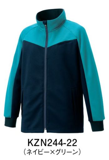 介護衣 トレーニングジャケット KAZEN KZN244-22 ジャージジャケット 医療白衣com