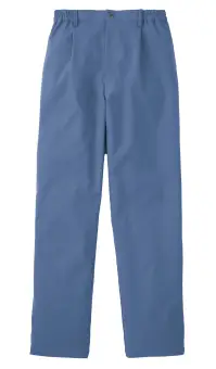 KAZEN KZN550-61 テーパードスラックス（男女兼用） KZN550-61 テーパードスラックス（男女兼用）マニッシュデザインと機能性を兼ね備えた男女兼用スラックスです。上質なコットンのような肌触りに優れたストレッチ性を組み合わせたヘイジーツイル素材は、汗をかいても繊細な凹凸が素早く吸水しベタつきを軽減します。きれいめなのにリラクシングな着心地で、医療現場での長時間着用も快適に過ごせます。特徴・ヘイジーツイル素材でコットンのような上質な肌触りを実現・優れたストレッチ性で動きやすく軽やかな着心地・生地表面の繊細な凹凸による優れた吸汗性でベタつきを軽減・リサイクル原料使用で環境に配慮した素材・フロントのタックデザインで品のある仕上がり・右後ろに小物収納に便利なポケット付・ウエスト3/4ゴムで長時間着用でも疲れにくい・ウエストベルト通し付