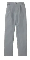 KAZEN KZN550-67 テーパードスラックス（男女兼用） KZN550-67 テーパードスラックス（男女兼用）マニッシュデザインと機能性を兼ね備えた男女兼用スラックスです。上質なコットンのような肌触りに優れたストレッチ性を組み合わせたヘイジーツイル素材は、汗をかいても繊細な凹凸が素早く吸水しベタつきを軽減します。きれいめなのにリラクシングな着心地で、医療現場での長時間着用も快適に過ごせます。特徴・ヘイジーツイル素材でコットンのような上質な肌触りを実現・優れたストレッチ性で動きやすく軽やかな着心地・生地表面の繊細な凹凸による優れた吸汗性でベタつきを軽減・リサイクル原料使用で環境に配慮した素材・フロントのタックデザインで品のある仕上がり・右後ろに小物収納に便利なポケット付・ウエスト3/4ゴムで長時間着用でも疲れにくい・ウエストベルト通し付