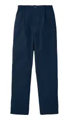 KAZEN KZN550-68 テーパードスラックス（男女兼用） KZN550-68 テーパードスラックス（男女兼用）マニッシュデザインと機能性を兼ね備えた男女兼用スラックスです。上質なコットンのような肌触りに優れたストレッチ性を組み合わせたヘイジーツイル素材は、汗をかいても繊細な凹凸が素早く吸水しベタつきを軽減します。きれいめなのにリラクシングな着心地で、医療現場での長時間着用も快適に過ごせます。特徴・ヘイジーツイル素材でコットンのような上質な肌触りを実現・優れたストレッチ性で動きやすく軽やかな着心地・生地表面の繊細な凹凸による優れた吸汗性でベタつきを軽減・リサイクル原料使用で環境に配慮した素材・フロントのタックデザインで品のある仕上がり・右後ろに小物収納に便利なポケット付・ウエスト3/4ゴムで長時間着用でも疲れにくい・ウエストベルト通し付
