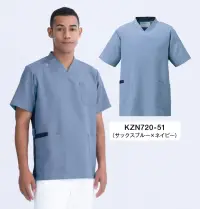 KAZEN KZN720-51 スクラブ（男女兼用）